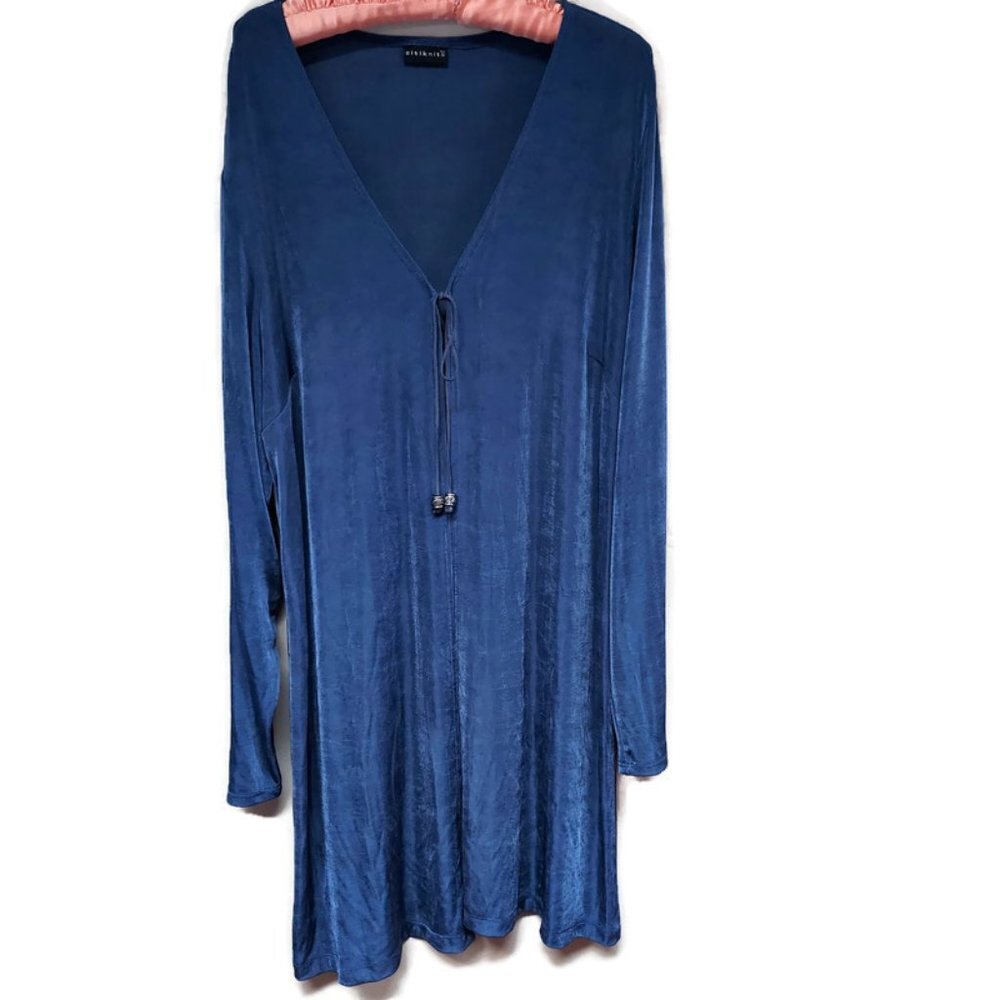 Citiknits Slinky Stretch Knit Long Duster Cardigan